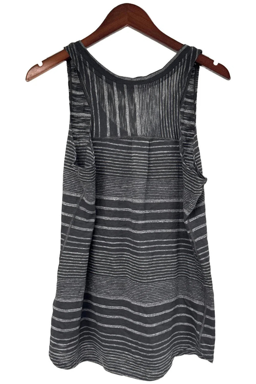 The North Face Women's Striped Racerback Tank Top Grey/Black - Regular